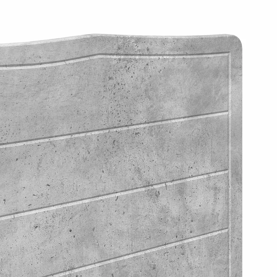 Tête de lit Gris béton Bois d'ingénierie - 7