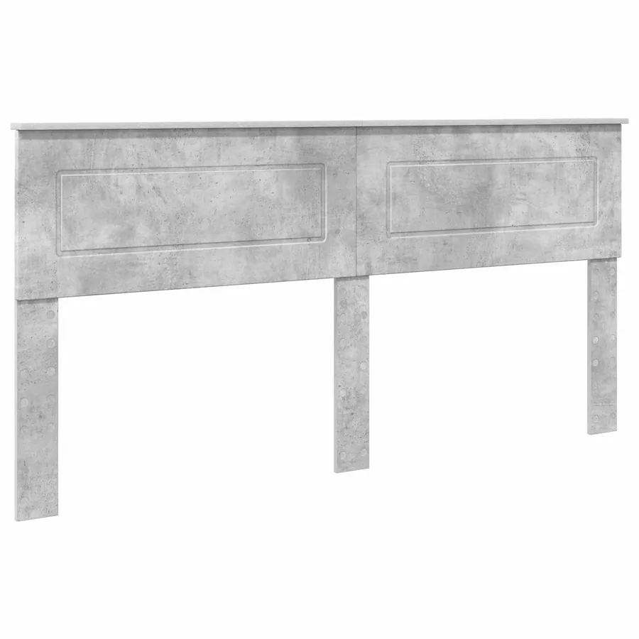 Tête de lit Gris béton Bois d'ingénierie - 2