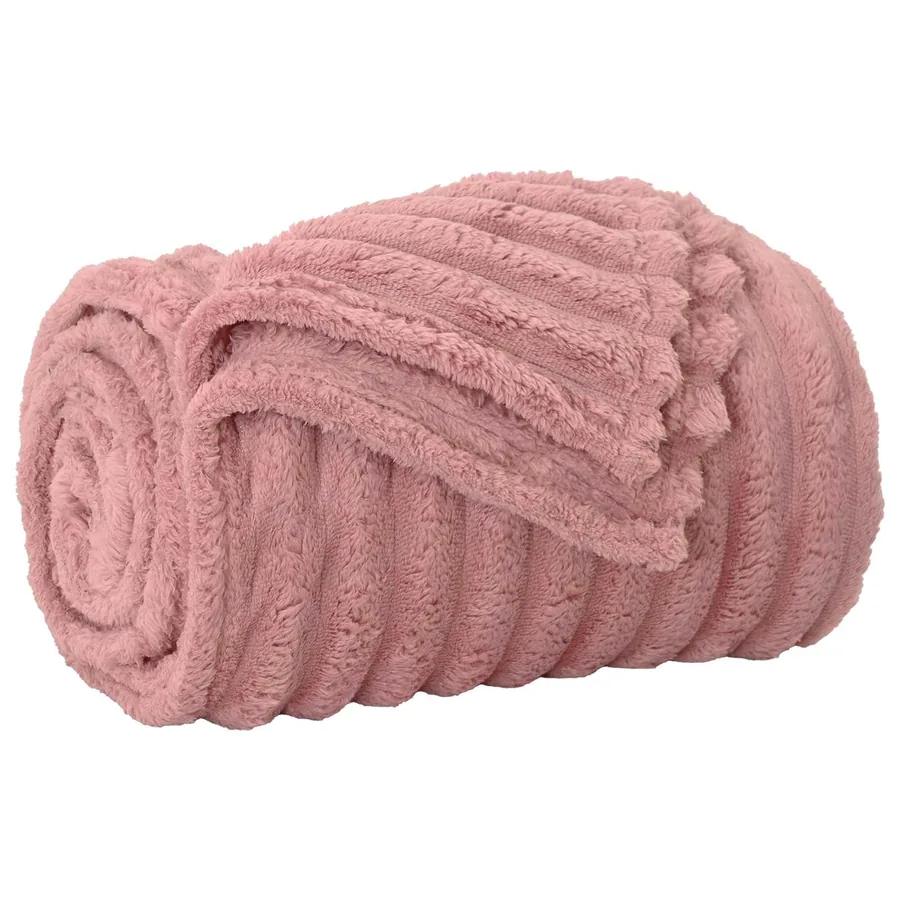 Couvertures à jeter 6 pcs Rose 270 x 240 cm Toison - 4