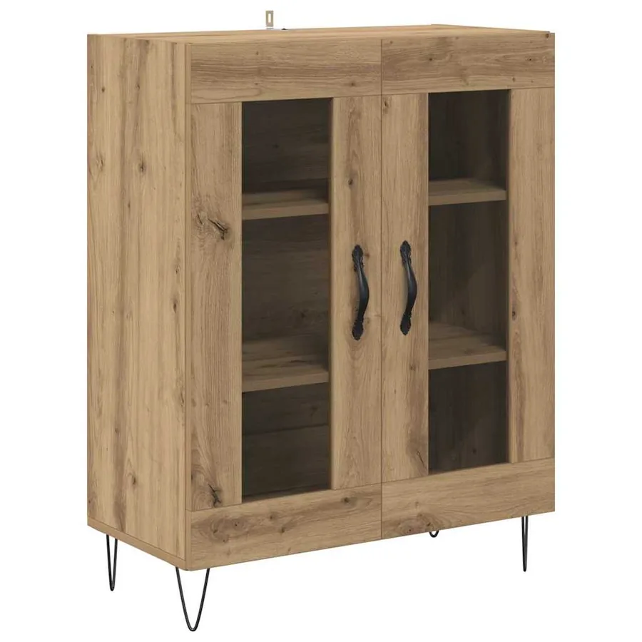 Buffet Chêne artisanal 69,5 x 34 x 90 cm Bois d'ingénierie - 2