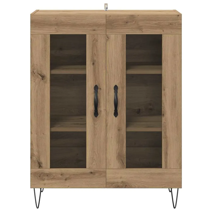 Buffet Chêne artisanal 69,5 x 34 x 90 cm Bois d'ingénierie - 6