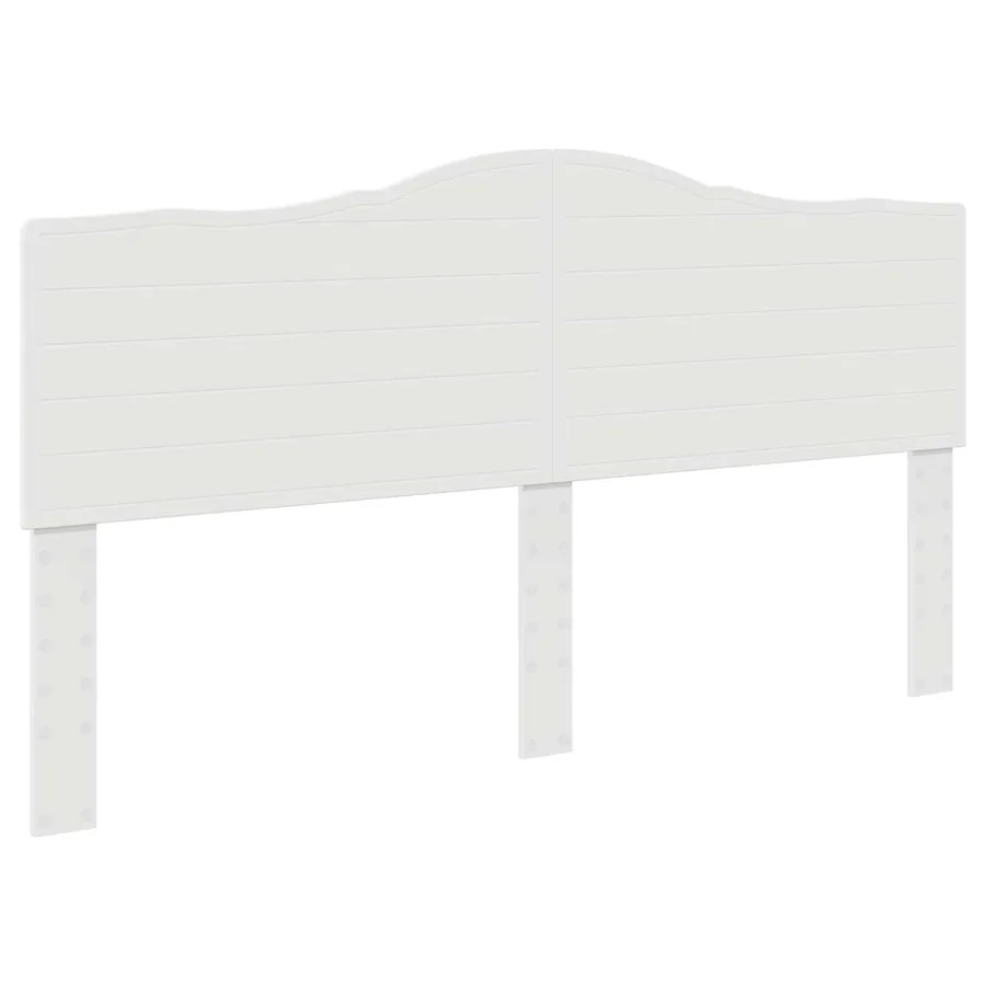 Cadre de lit avec tête de lit Blanc 180 x 200 cm Pin massif - 6