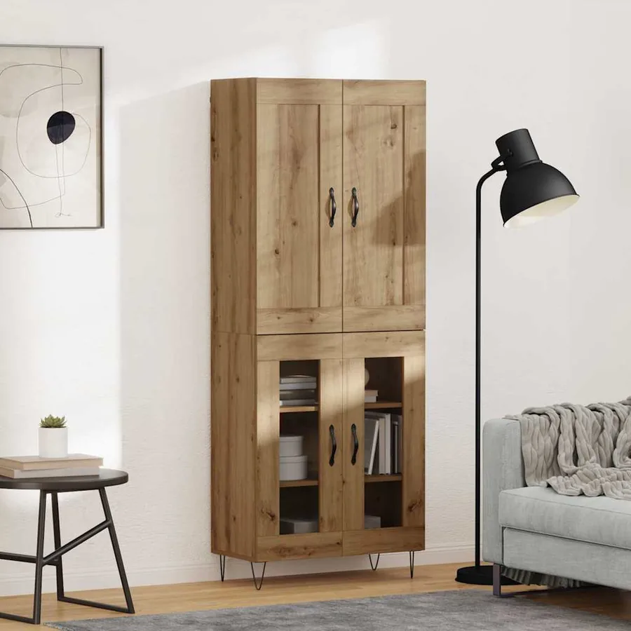 Haut Armoire Chêne artisanal 69,5 x 34 x 180 cm