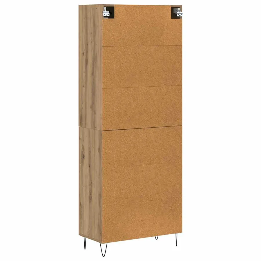 Haut Armoire Chêne artisanal 69,5 x 34 x 180 cm - 10