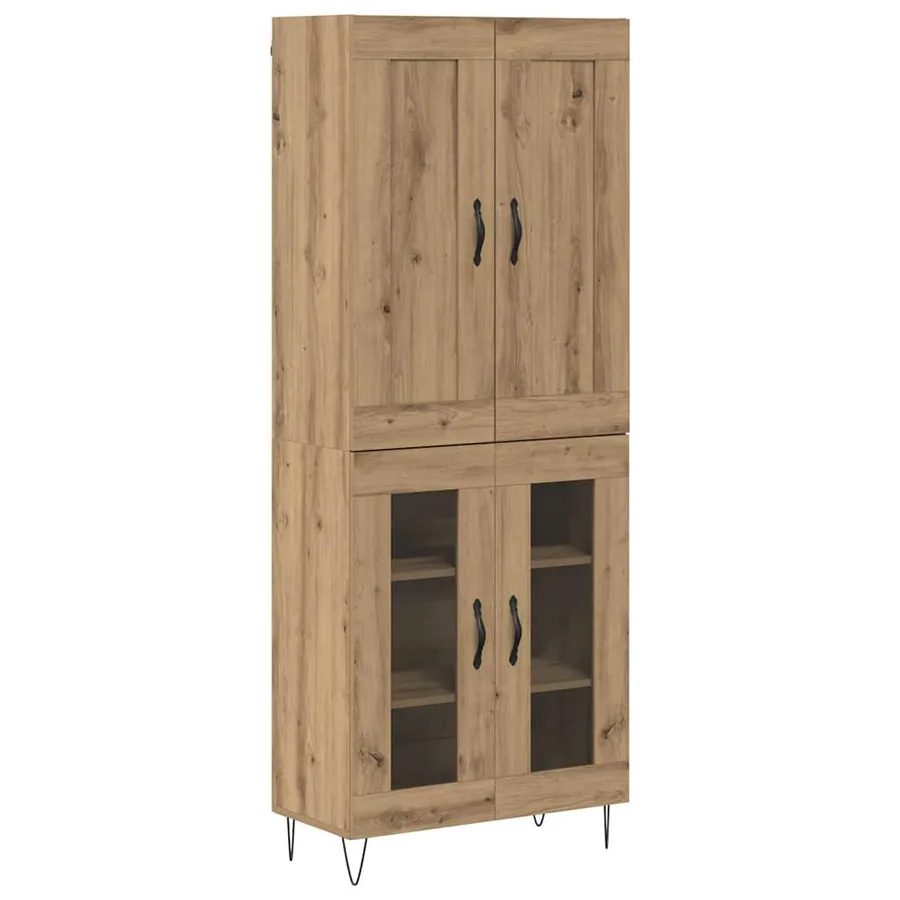 Haut Armoire Chêne artisanal 69,5 x 34 x 180 cm - 2