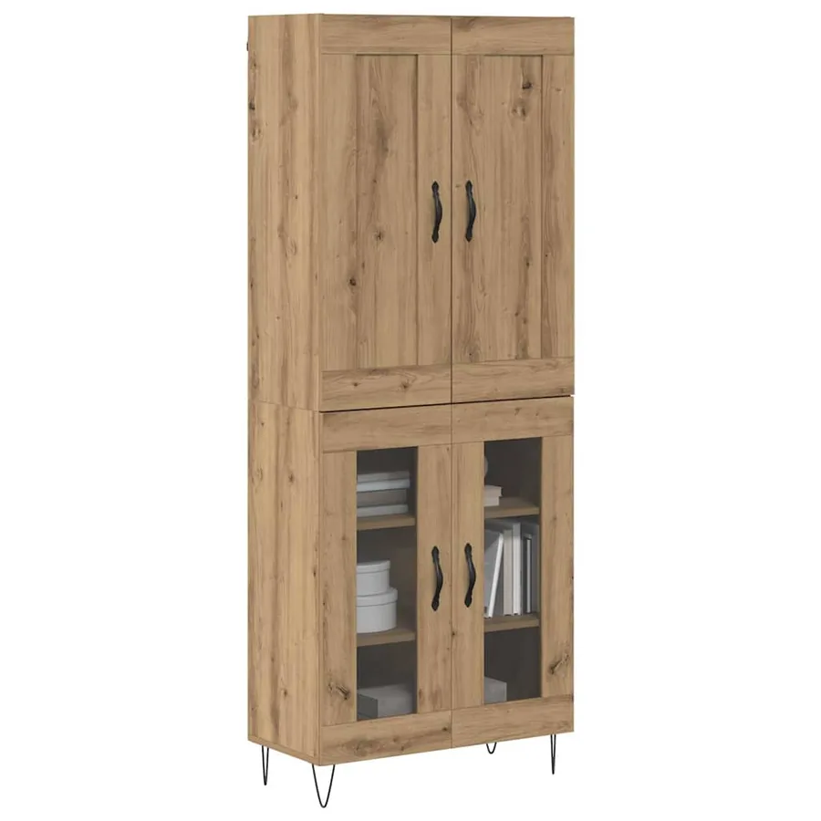 Haut Armoire Chêne artisanal 69,5 x 34 x 180 cm - 3