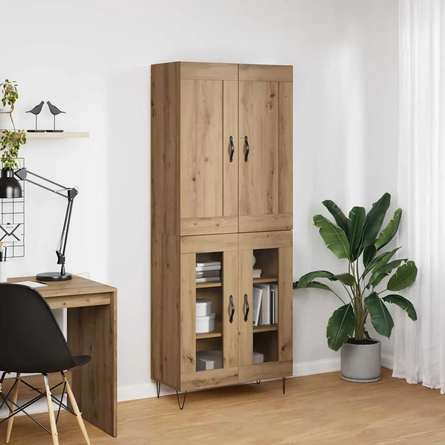 Haut Armoire Chêne artisanal 69,5 x 34 x 180 cm - 4