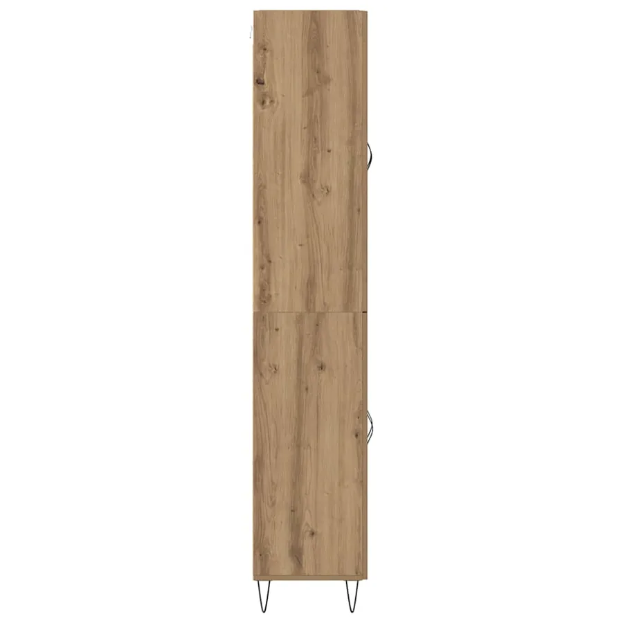 Haut Armoire Chêne artisanal 69,5 x 34 x 180 cm - 9