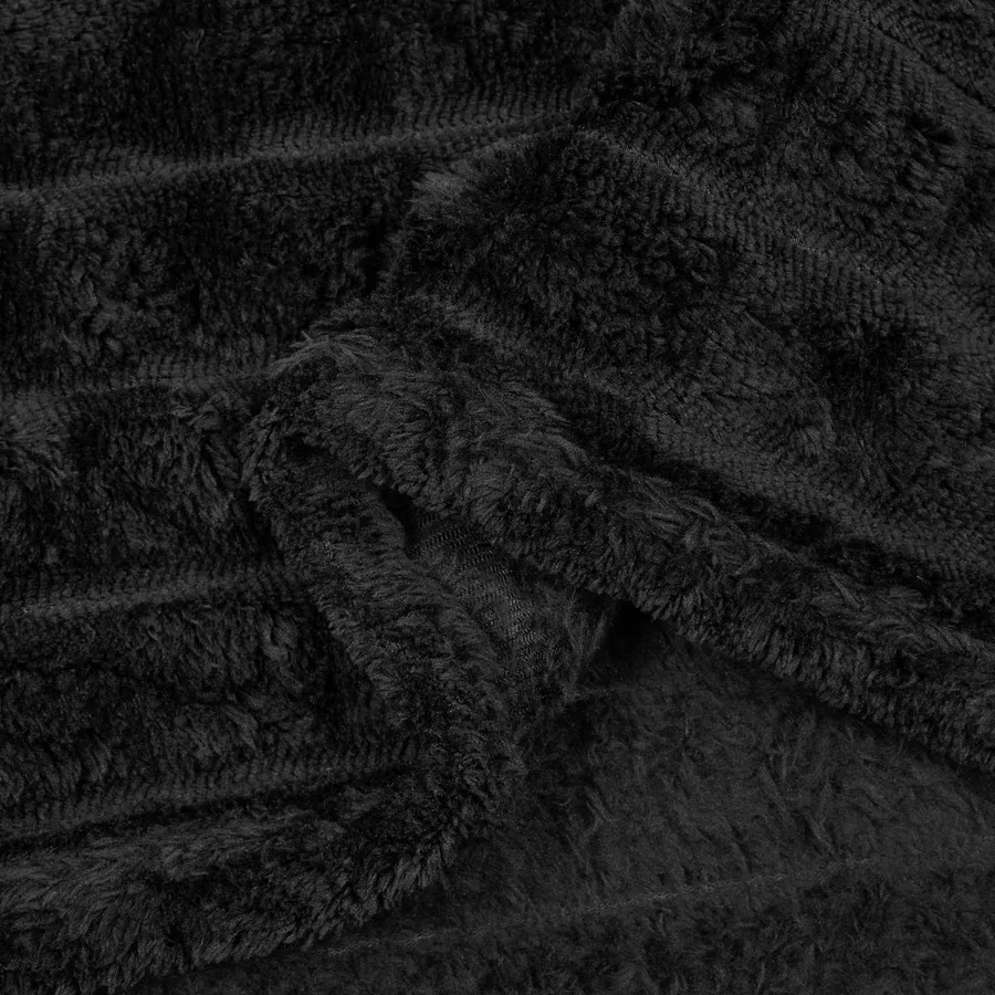 Couvertures à jeter 6 pcs Noir 200 x 150 cm Toison - 7
