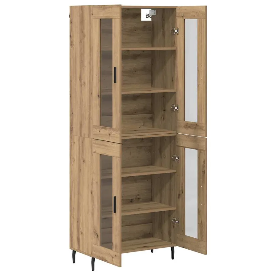 Haut Armoire 2 pcs Chêne artisanal 69,5 x 34 x 180 cm - 7