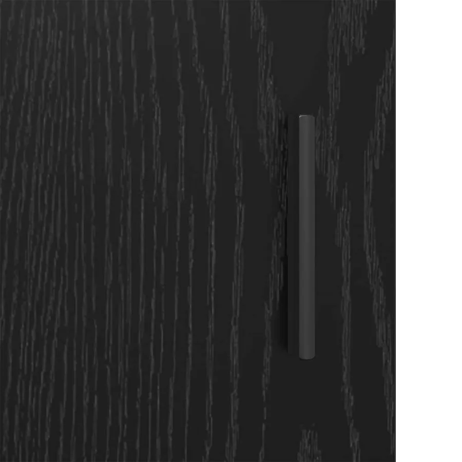 Haut Armoire 2 pcs Chêne noir Bois d'ingénierie - 13