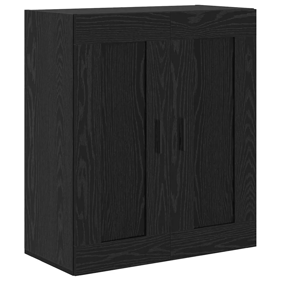 Haut Armoire 2 pcs Chêne noir Bois d'ingénierie - 5