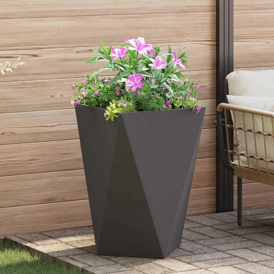 Jardinière Noir 50 x 50 x 75 cm Acier