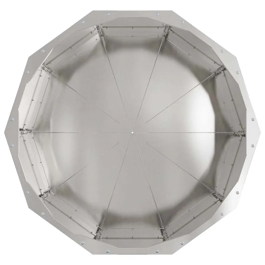 Jardinière Argent 60 x 60 x 35 cm Acier inoxydable - 6