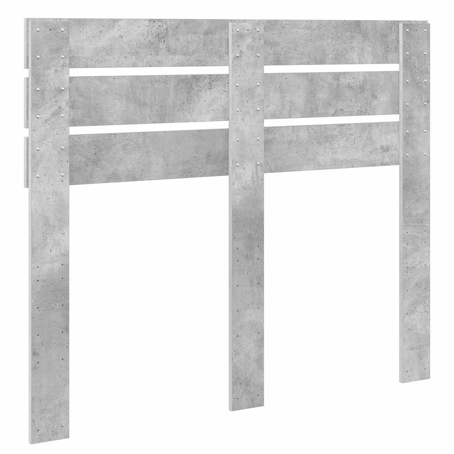 Tête de lit Gris béton Bois d'ingénierie - 6