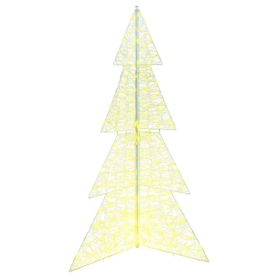 Sapin de Noël avec 240 LED Blanc chaud 180 cm Acrylique - 4