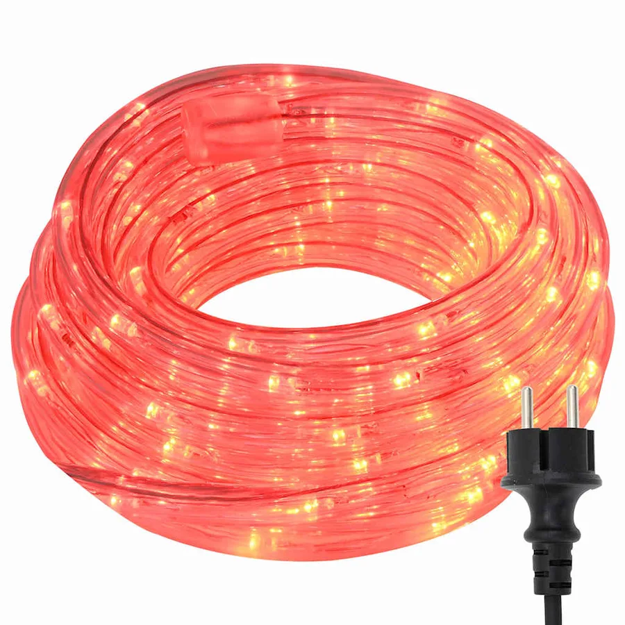 Lumière en corde avec 2400 LED Rouge 100 m PVC - 2