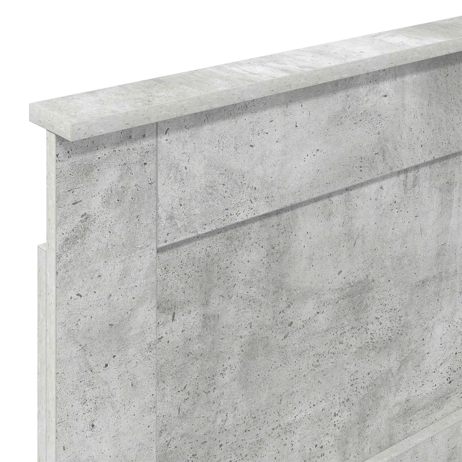Tête de lit Gris béton 100 cm Bois d'ingénierie - 7