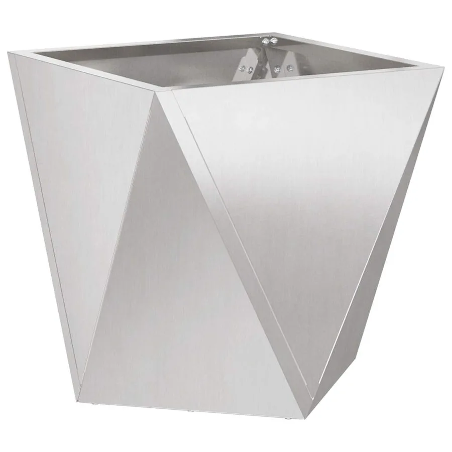Jardinière Argent 50 x 50 x 50 cm Acier inoxydable - 2