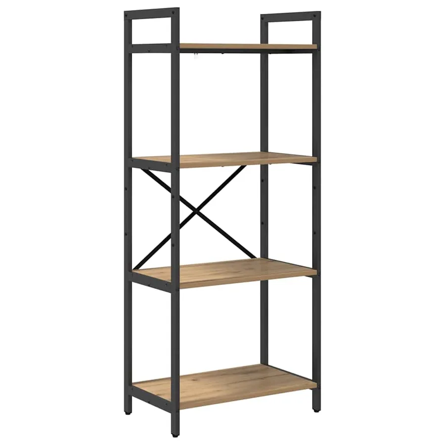 Étagère 4 niveaux 56 x 34 x 133,5 cm Bois d'ingénierie - 2