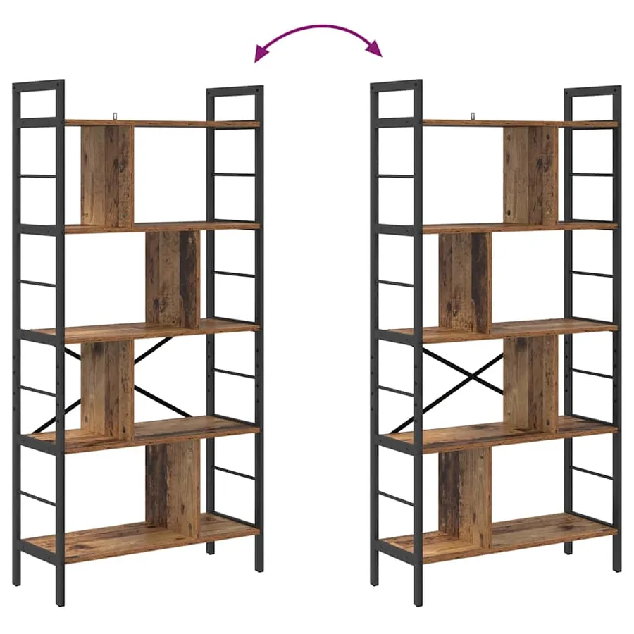 Étagère Bois Ancien 75 x 30 x 156 cm Bois d'ingénierie - 10