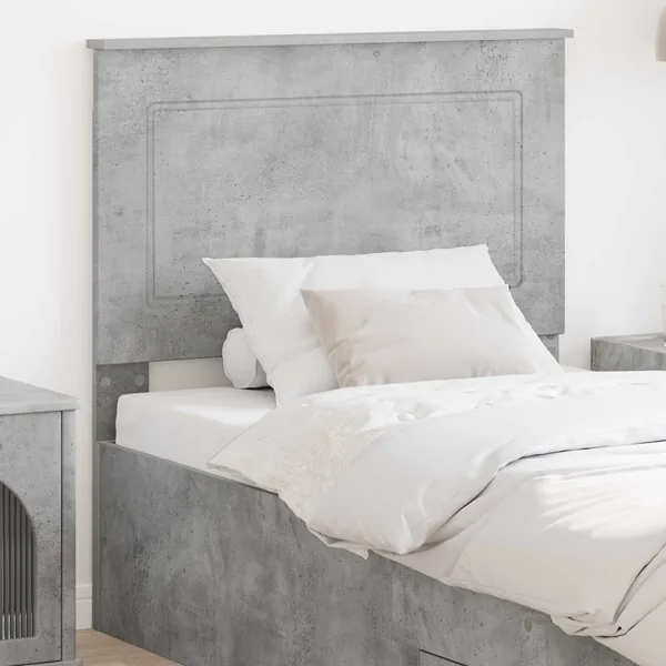 Tête de lit Gris Béton 100 cm Bois d’ingénierie
