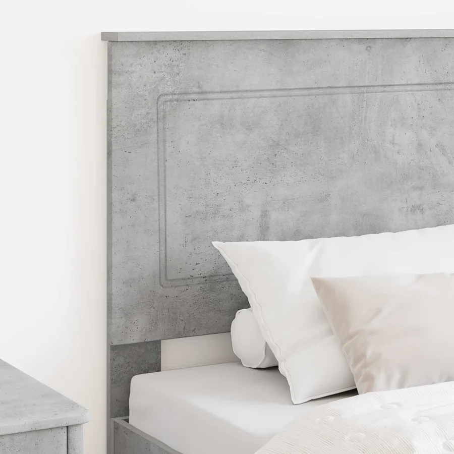 Tête de lit Gris Béton 100 cm Bois d’ingénierie - 3