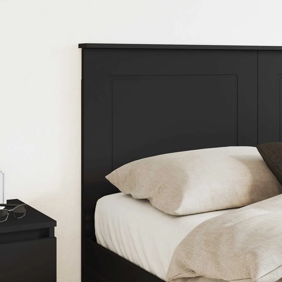 Tête de lit Chêne Noir 100 cm Bois d’ingénierie - 3