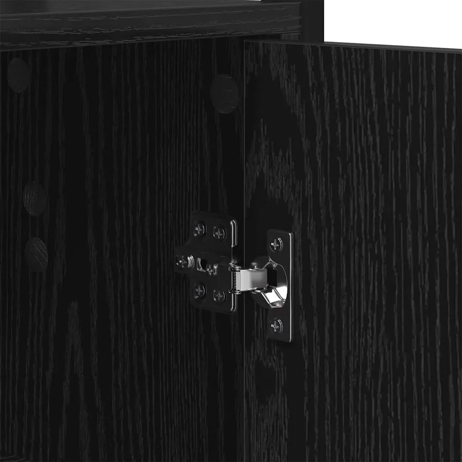 Bibliothèque Chêne noir 40 x 24 x 161 cm Bois d'ingénierie - 10