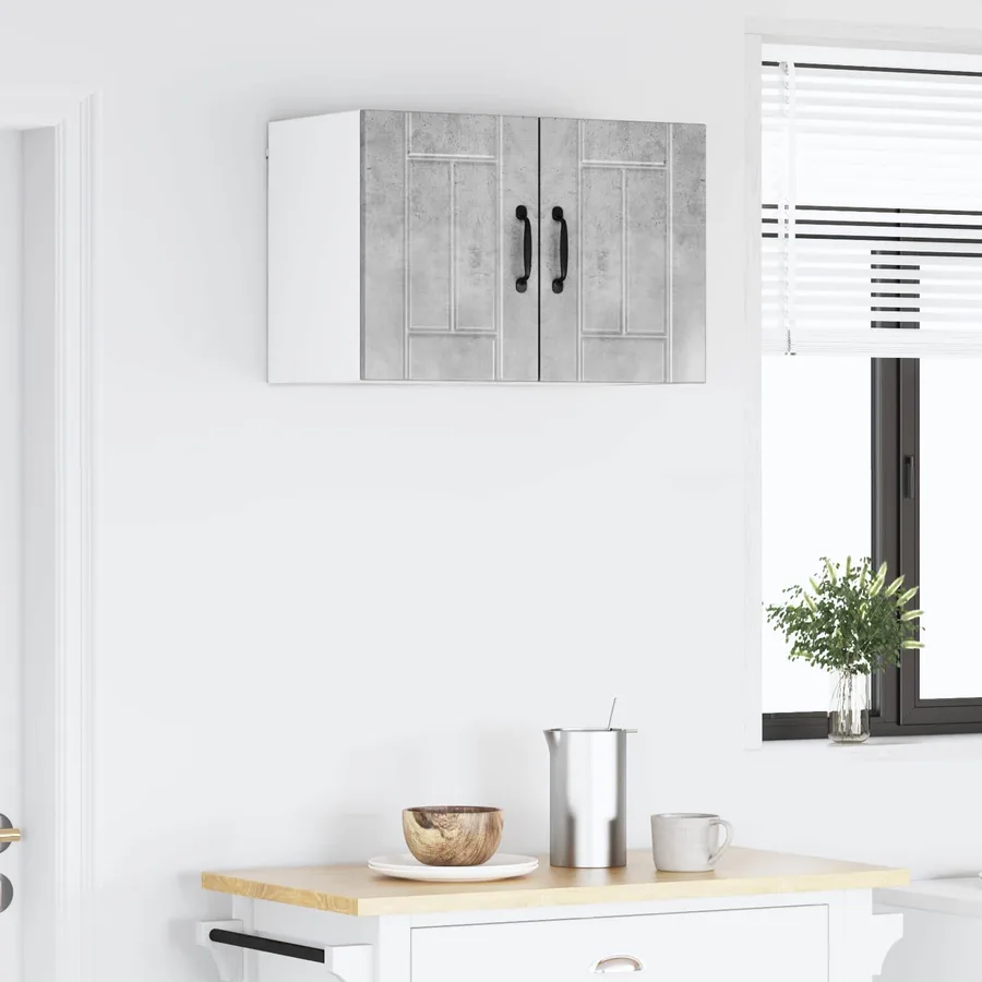 Meuble mural LUCCA 2 pcs Gris béton 30 x 31 x 40 cm - 4