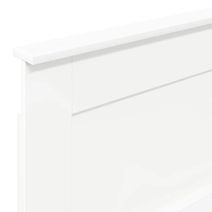 Tête de lit avec tête de lit Blanc 75 cm Bois d'ingénierie - 7