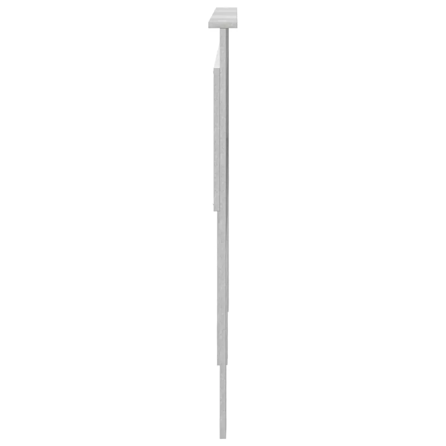 Tête de lit Gris béton 160 cm Bois d'ingénierie - 5