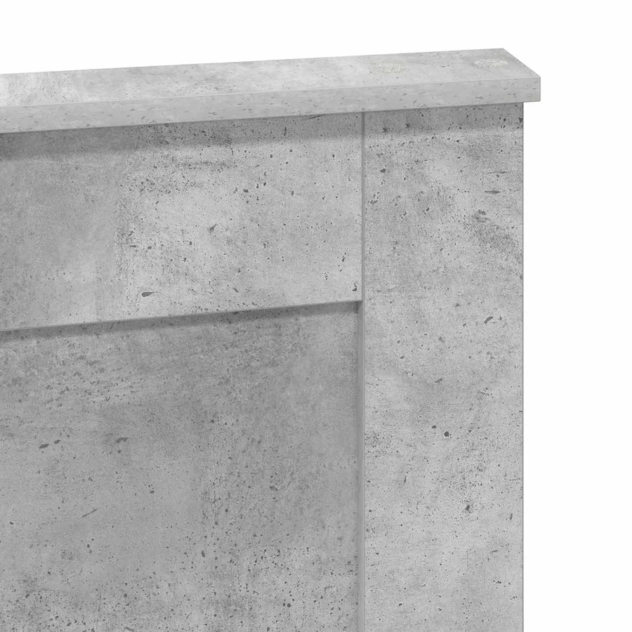 Tête de lit Gris béton 160 cm Bois d'ingénierie - 7