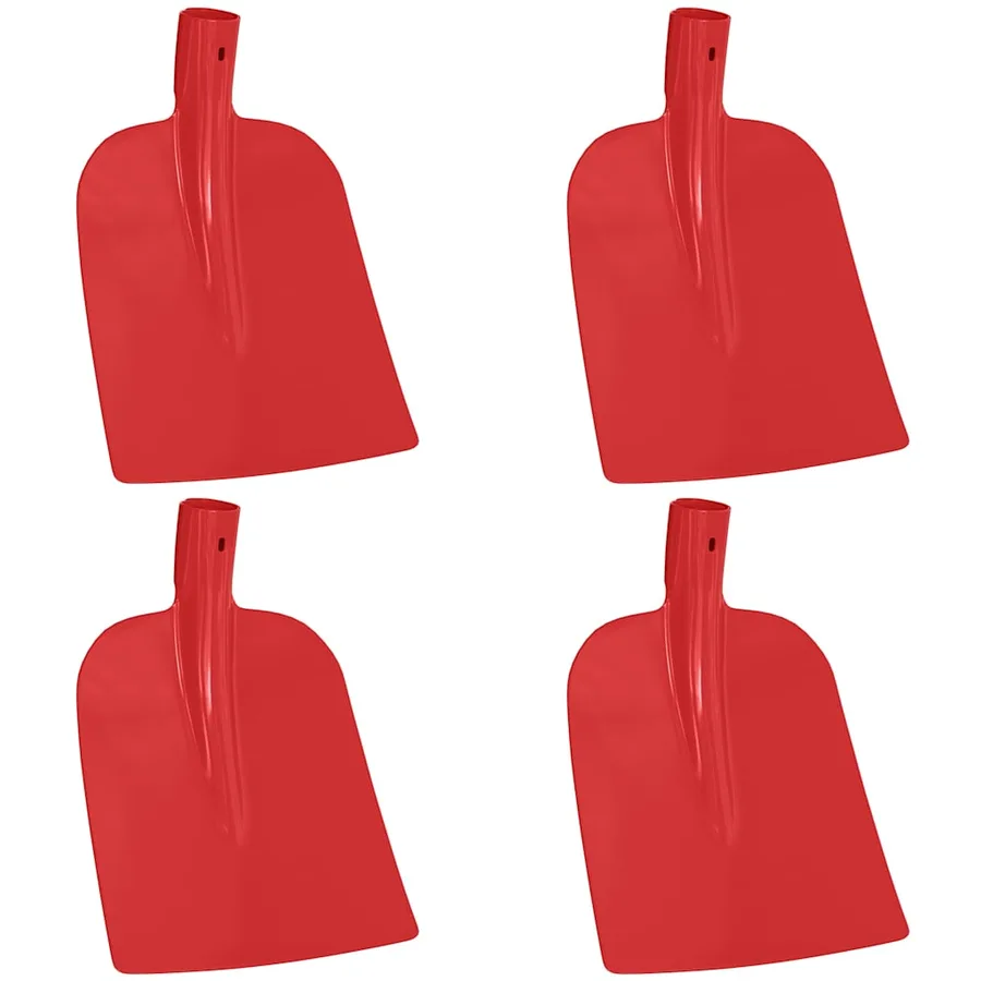 Tête de pelle 4 pcs Rouge 32 x 24,5 cm Acier enduit de poudre - 2