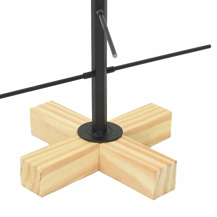 Arbre de Noël en métal Noir 59,5 cm Acier peint par poudre - 8