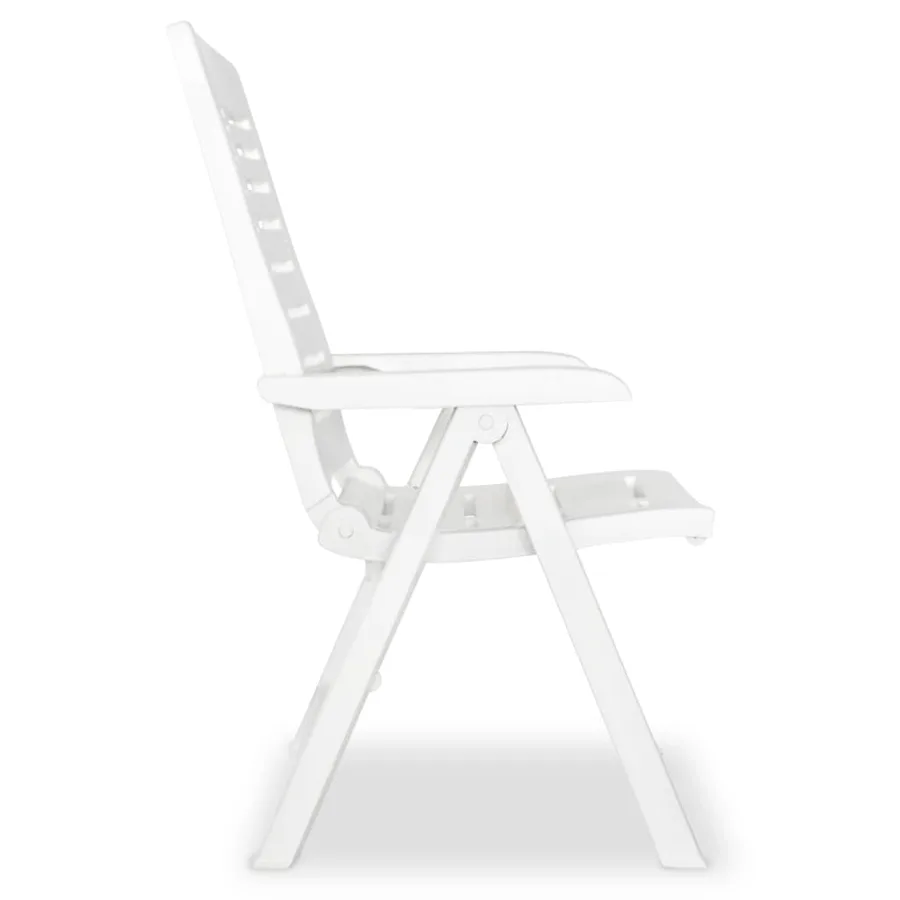 Ensemble à manger de jardin 3 pcs Blanc Polypropylène - 7