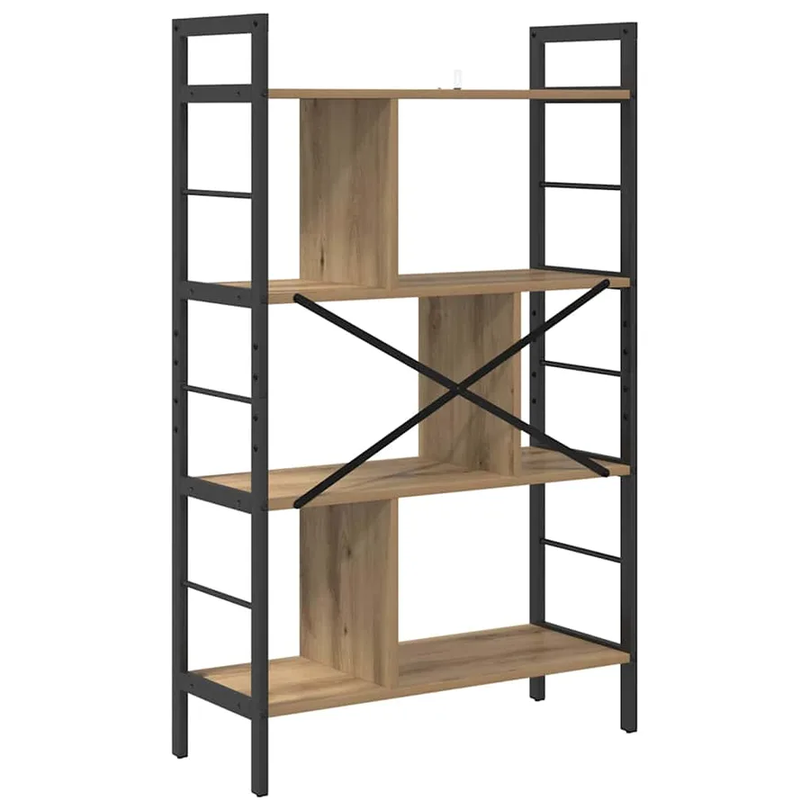 Étagère 7 niveaux 75 x 30 x 123,5 cm Bois d'ingénierie - 7