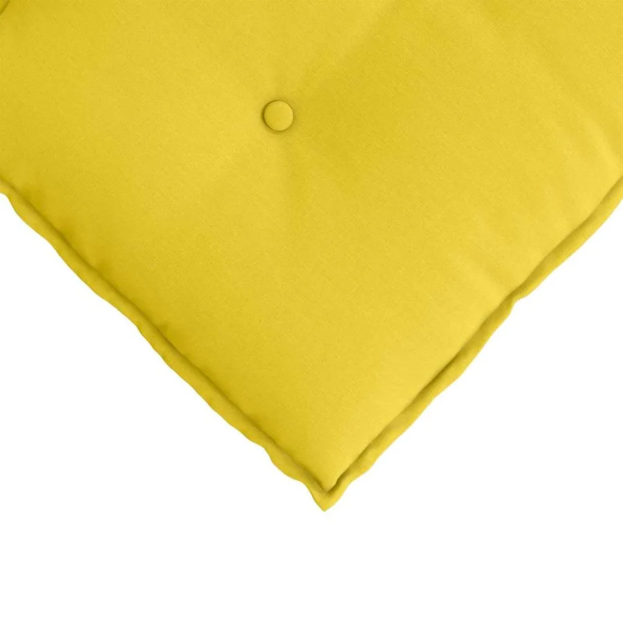Coussin de Dos Jaune clair 100 x 19 x 50 cm tissu - 7