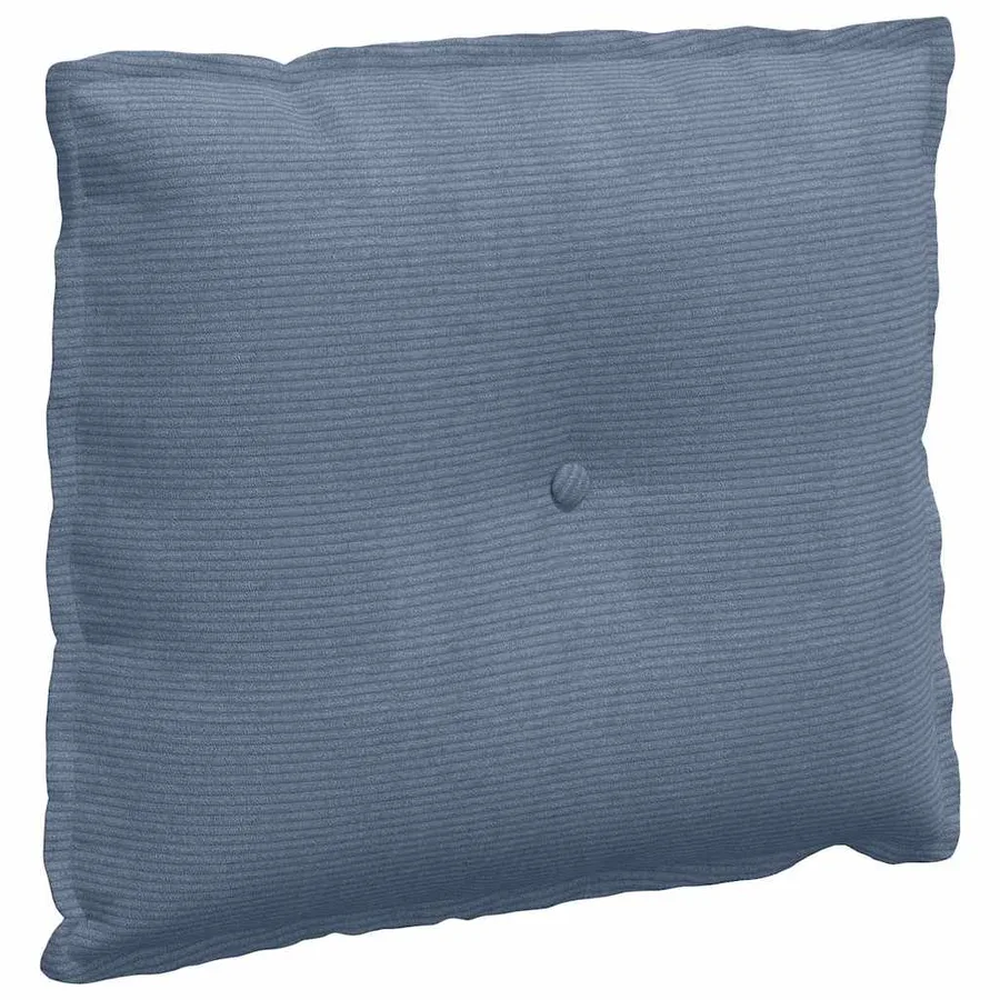 Coussin de Dos Bleu 60 x 50 cm Tissu en velours côtelé - 2