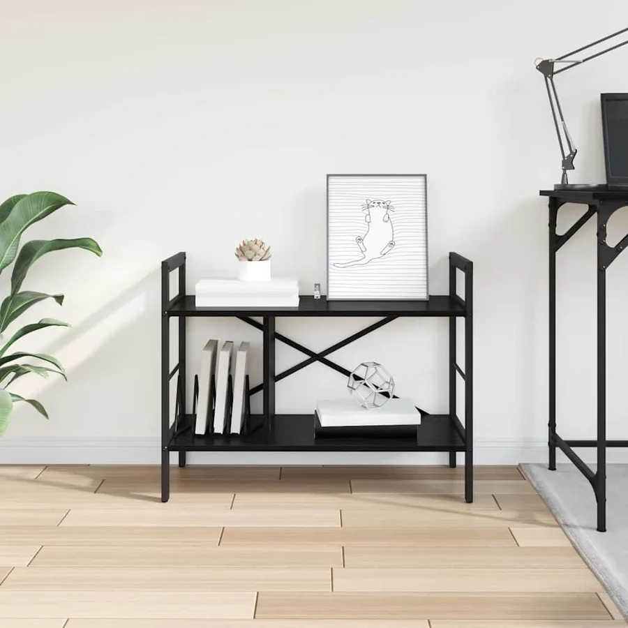 Étagère Chêne noir 75 x 30 x 58,5 cm Bois d'ingénierie - 4
