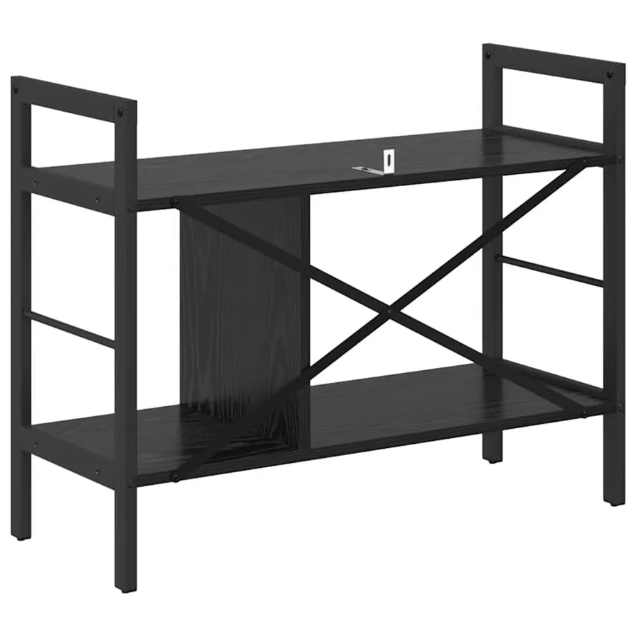 Étagère Chêne noir 75 x 30 x 58,5 cm Bois d'ingénierie - 7