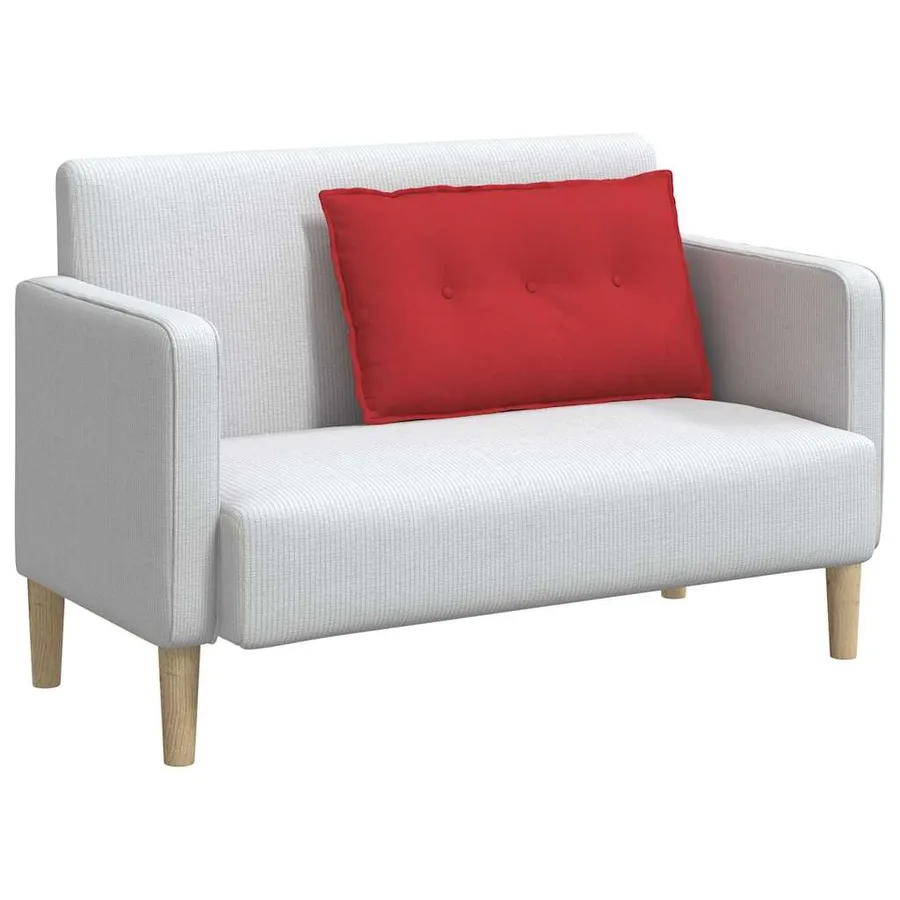 Coussin de Dos Rouge 80 x 19 x 50 cm tissu - 3
