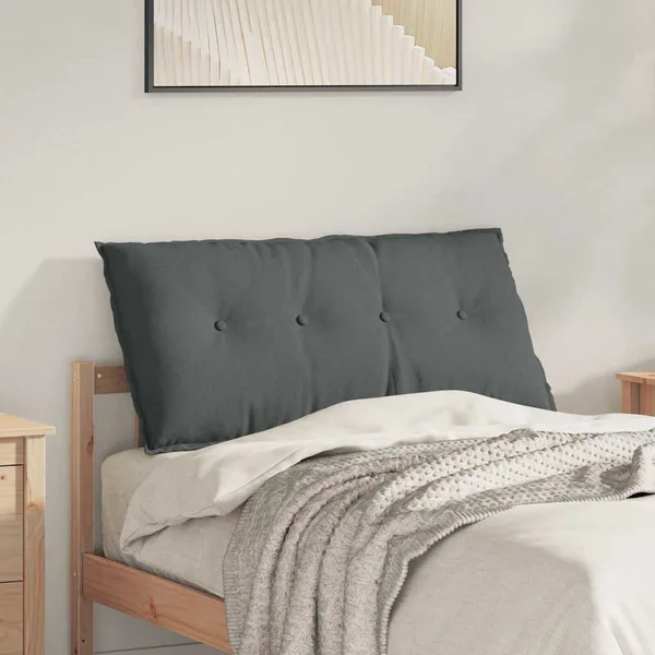 Coussin de Dos Gris foncé 100 x 19 x 50 cm tissu