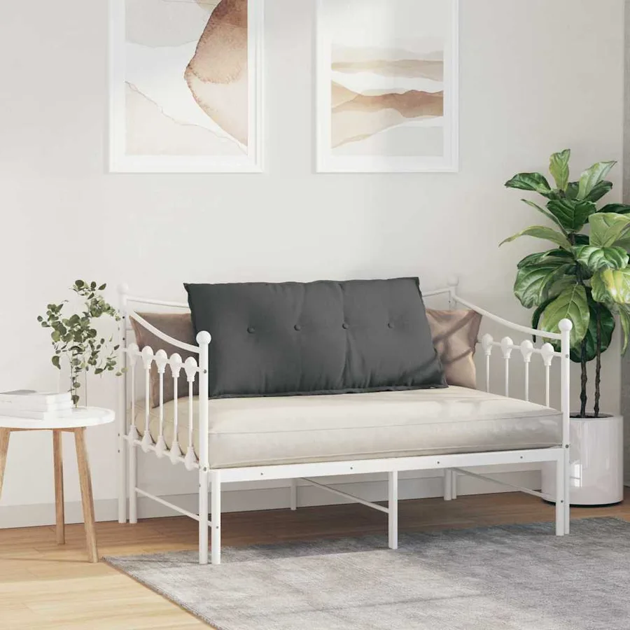 Coussin de Dos Gris foncé 100 x 19 x 50 cm tissu - 4