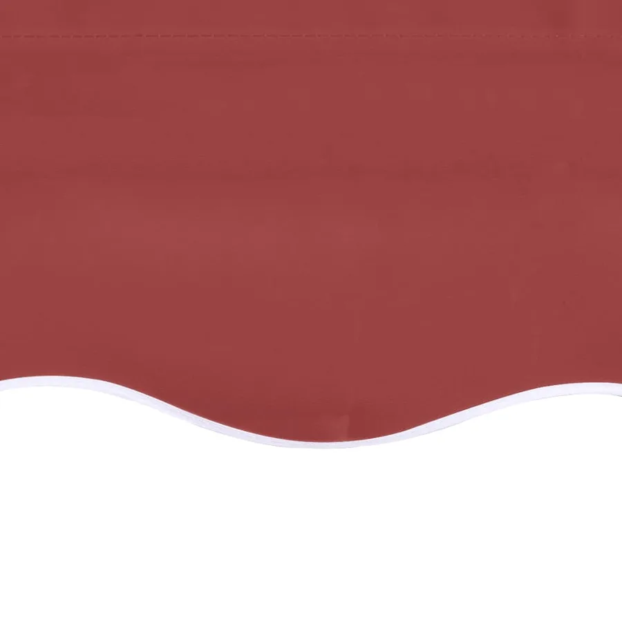Tissu de remplacement pour auvent bordeaux rouge 5x3,5 m polyester - 5