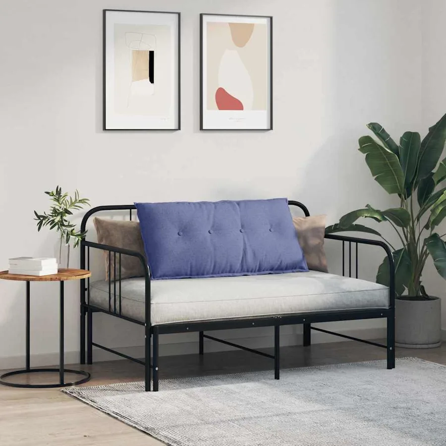 Coussin de Dos Bleu denim 100 x 19 x 50 cm tissu - 4