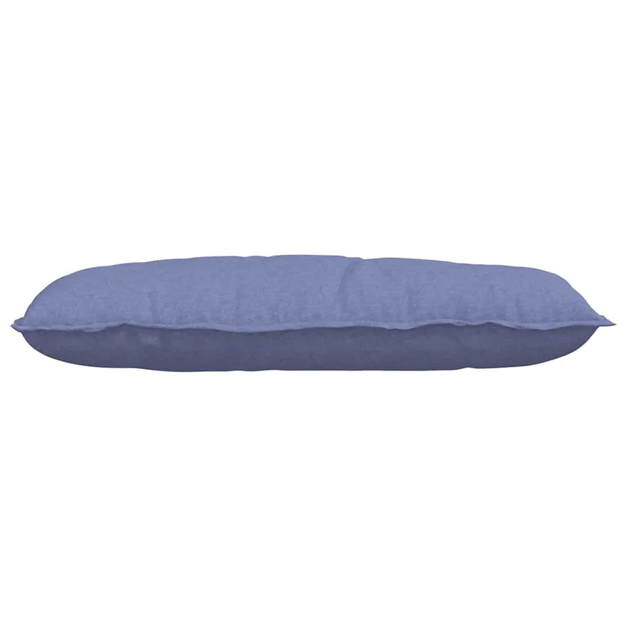 Coussin de Dos Bleu denim 100 x 19 x 50 cm tissu - 5