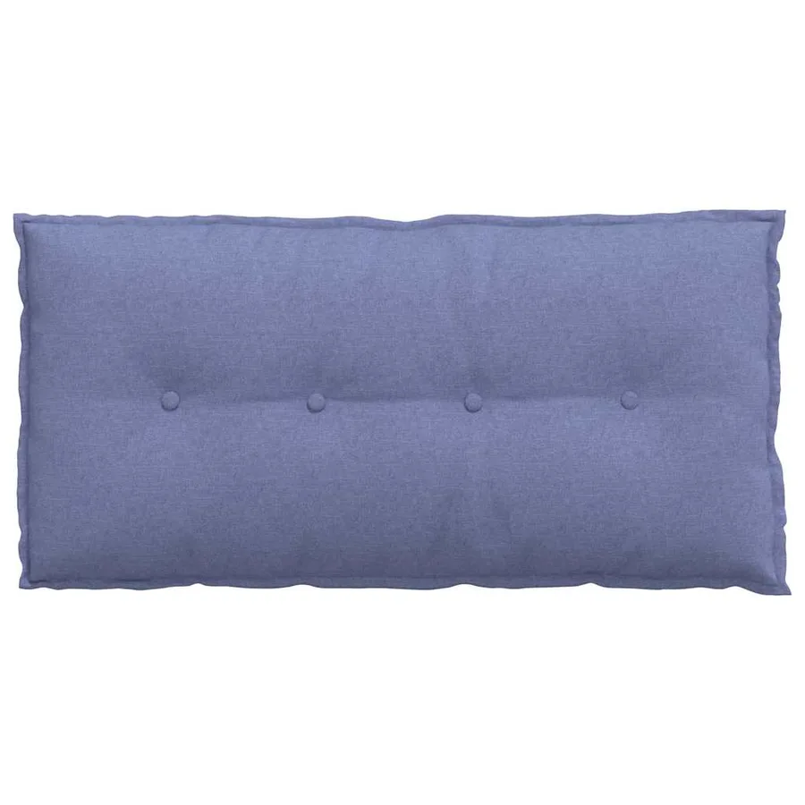 Coussin de Dos Bleu denim 100 x 19 x 50 cm tissu - 6