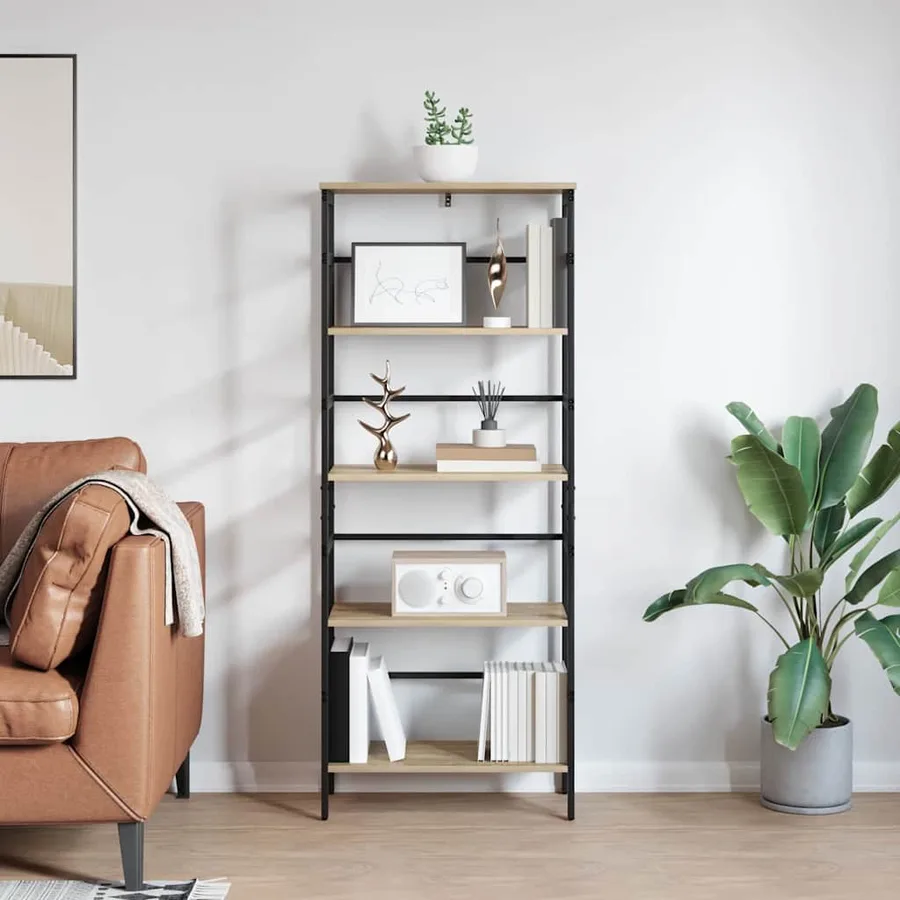 Étagère Chêne Sonoma 60 x 29,5 x 149 cm Bois d'ingénierie - 4