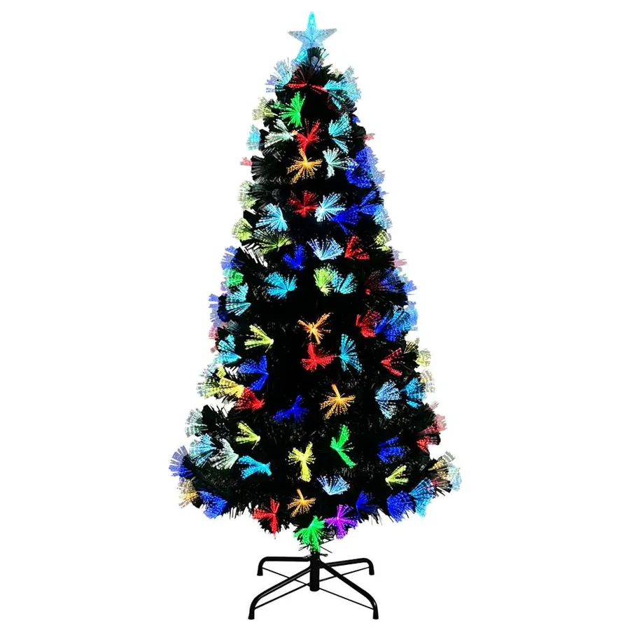 Sapin de Noël artificiel avec 160 LED Vert 150 cm PVC - 4